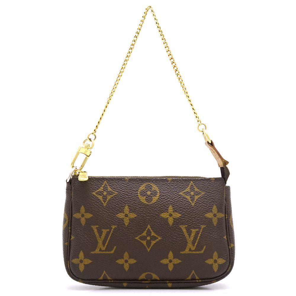Louis Vuitton Monogram Mini Pochette Accessoire Brown